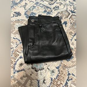 Free People Faux Leather Skinny Pants